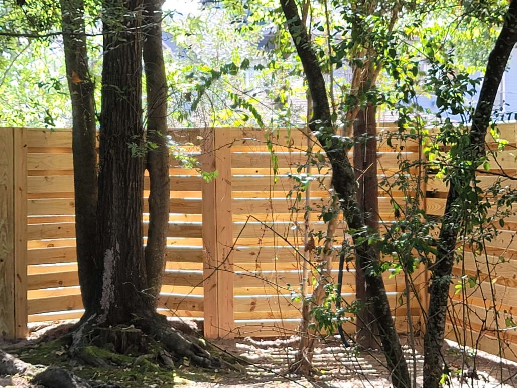 Horizontal Shadow Box Wood Fences Charleston Creative Fences